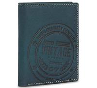 SKPAT - Cartera de Piel para Hombre - Cartera Hombre Piel con Monedero Interior y Tarjetero, diseño Slim, Cuero auténtico, Regalo Elegante. Proteccion RFID, Azul