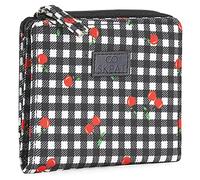 SKPAT - Carteras de Mujer - Cartera Monedero Mujer Grande con Cierre Central de Cremallera - Piel Eco., Negro