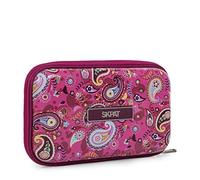 SKPAT - Estuche Escolar - Estuche Niña. Estuches Escolares Adolescentes de Material Ligero. Pequeño. Escolar Varios Compartimentos. Plumier, Fucsia