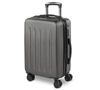 SKPAT - Maleta de Cabina 55x40x20 - Maletas De Viaje Cabina Rígidas Trolley con 4 Ruedas Dobles para Avion Ligera Equipaje De Mano Candado de Combinación. Compatible Ryanair, Antracita