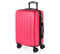 SKPAT - Maletas De Viaje Cabina 55X40X20 Rígidas Trolley con Ruedas Maleta De Mano para Avion Maleta Cabina Ligera Equipaje De Mano para Viajes Cortos Compatible Ryanair, Fucsia
