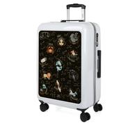 SKPAT - Maleta Mediana con 4 Ruedas Giratorias para Viajes Largos Tipo Trolley Ideal como Maletas de Viaje Grandes 23 Kilos y Maleta Viaje Mediana Resistentes, Blanco-Zodiac