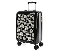 SKPAT - Maleta Mediana con 4 Ruedas Giratorias para Viajes Largos Tipo Trolley Ideal como Maletas de Viaje Grandes 23 Kilos y Maleta Viaje Mediana Resistentes, Negro-Margaritas