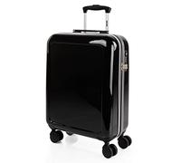 SKPAT - Maleta Mediana con 4 Ruedas Giratorias para Viajes Largos Tipo Trolley Ideal como Maletas de Viaje Grandes 23 Kilos y Maleta Viaje Mediana Resistentes, Negro