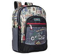 SKPAT - Mochila Escolar Niño Primaria Grande Adaptable a Carro con Ruedas - Mochila Infantil Niño para Colegio Resistente y Ligera de Marca SKPAT. Asa Superior 130501, Negro