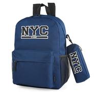 SKPAT - Mochila Unisex Grande para Escuela, Instituto y Universidad - Ligera, Resistente, Multiusos, Ideal para Chicos y Chicas, Viaje y Deporte, Marino
