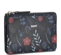 SKPAT - Monedero de Piel Para Mujer, Cartera Compacta con Cremallera, Pequeño y Funcional, Marino