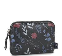 SKPAT - Monedero Mujer con Cremallera Segura Estilo Compacto Monedero Piel Autentica Print Pequeño Diseño Sofisticado Monedero Mujer Pequeño, Marino