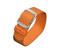SKPVPOKOYL Correa de reloj de nailon universal, repuesto de lona suave de 18mm, 20mm y 22mm(Orange,18mm)