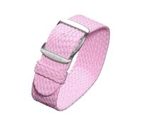 SKPVPOKOYL Correa de reloj de nailon universal, repuesto de lona suave de 18mm, 20mm y 22mm(Pink,18mm)