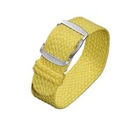 SKPVPOKOYL Correa de reloj de nailon universal, repuesto de lona suave de 18mm, 20mm y 22mm(Yellow,20mm)