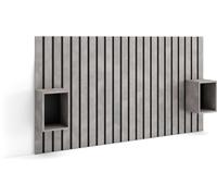 Skraut home Cabecero efecto madera cemento 196x3x107cm