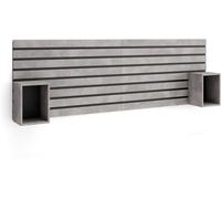 Skraut home Cabecero efecto madera cemento 214x3x70cm