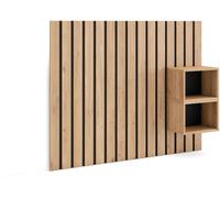 Skraut home Cabecero efecto madera roble 133x3x107cm