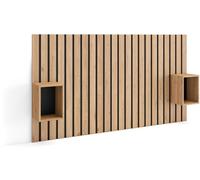 Skraut home Cabecero efecto madera roble 196x3x107cm