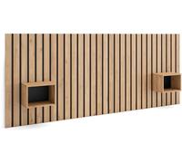 Skraut home Cabecero efecto madera roble 258x3x107cm