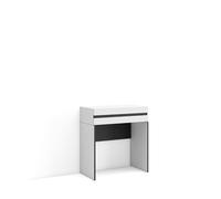 Skraut Home | Consola Entrada | Mueble con cajón | 70x75x35 cm | Recibidor | con Almacenamiento | Estilo Moderno | Blanco