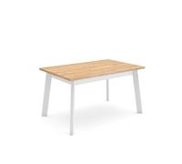 Skraut Home | Mesa Comedor | Mesa Fija Cocina y Salón | 140 | para 6 comensales | Patas de Madera | Estilo Moderno | Roble