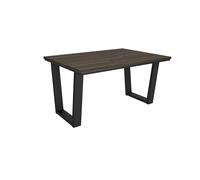 Skraut Home | Mesa Comedor | Mesa Fija Cocina y Salón | 140x90x74 cm | para 6 comensales | Muebles Comedor | Estilo Industrial | Roble Oscuro