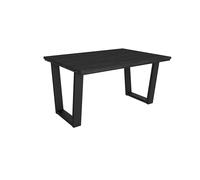 Skraut Home | Mesa Comedor | Mesa Fija Cocina y Salón | 140x90x74 cm | para 6 comensales | Muebles Comedor | Estilo Industrial | Negro