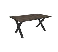 Skraut Home | Mesa Comedor | Mesa Fija Cocina y Salón | 167x90x74 cm | para 8 Comensales | Muebles Comedor | Estilo Industrial | Roble Oscuro