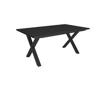 Skraut Home | Mesa Comedor | Mesa Fija Cocina y Salón | 167x90x74 cm | para 8 Comensales | Muebles Comedor | Estilo Industrial | Negro