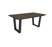 Skraut Home | Mesa Comedor | Mesa Fija Cocina y Salón | 167x90x74 cm | para 8 Comensales | Muebles Comedor | Estilo Industrial | Roble Oscuro