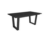 Skraut Home | Mesa Comedor | Mesa Fija Cocina y Salón | 167x90x74 cm | para 8 Comensales | Muebles Comedor | Estilo Industrial | Negro