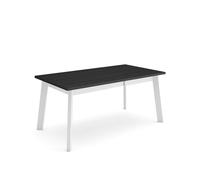 Skraut Home | Mesa Comedor | Mesa Fija Cocina y Salón | 170 | para 8 Comensales | Patas de Madera | Estilo Moderno | Negro