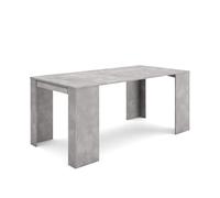 Skraut Home | Mesa Consola Extensible | Mesa Comedor Plegable | 180 | para 8 comensales | Comedor y Cocina | Estilo Moderno | Cemento