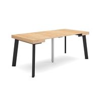 Skraut Home | Mesa Consola Extensible | Mesa Comedor Plegable | 180 | para 8 comensales | Patas de Madera | Estilo Moderno | Roble