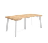 Skraut Home | Mesa Consola Extensible | Mesa Comedor Plegable | 180 | para 8 comensales | Patas de Madera | Estilo Moderno | Roble