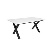 Skraut Home - Mesa de Comedor | 8 Comensales | 170 | Robusta y Estable Gracias a su Estructura y Patas macizas | Ideal para reuniones Familiares | Blanco | Estilo Industrial