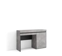 Skraut Home | Tocador | Dormitorio habitación | 121x75x35 cm | con cajón | con Almacenamiento | Estilo Moderno | Cemento