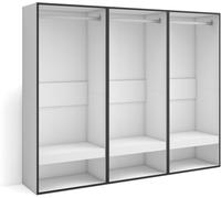 Skraut home Vestidor efecto madera blanco 180x35x145cm
