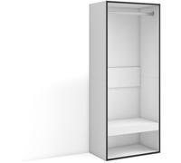 Skraut home Vestidor efecto madera blanco 60x35x145cm