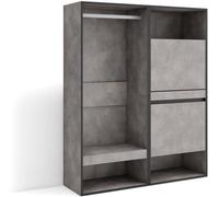 Skraut home Vestidor efecto madera cemento 120x35x145cm