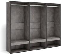 Skraut home Vestidor efecto madera cemento 180x35x145cm