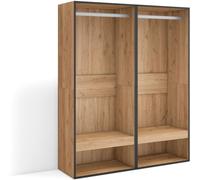 Skraut home Vestidor efecto madera roble 120x35x145cm