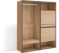 Skraut home Vestidor efecto madera roble 120x35x145cm