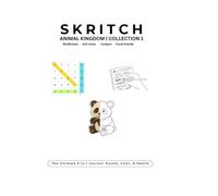 SKRITCH: Animal Kingdom | Collection 1: The Ultimate 3-in-1 Activity book: Word Search Puzzles, Animal Coloring Pages, and Creative Sketch Pads for Stress Relief, Mindfulness, and Travel