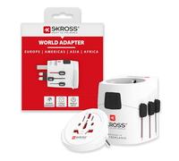 Skross Adaptador universal de viaje 1.103165 - 100V-630W/250V-1575W - Protección contra descargas