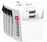 Adaptador De Viaje SKROSS: Del Mundo A Europa 250V 2.5A, 2 X USB MUV
