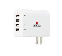 SKROSS - 2.800110 | Cargador USB de 2 Puertos para USA | Cargador de Pared con Enchufe para USA Y 2 USB 3.4A - para Teléfonos Móviles y PDA - Entrada: 100 V - 240 V