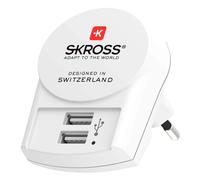 Skross Adaptador de corriente de Europa a 2 puertos USB-A 2.4A,