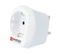 Skross Adaptador de viaje 13A Universal, Blanco