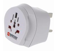 Skross Adaptador de viaje universal 2 en 1 para Inglaterra 13A,