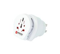 Skross Combo World - Adaptador de Enchufe para Australia/China, Color Blanco