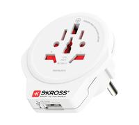 Skross Fuente energética Adaptador de viaje World to Europe USB 1.0