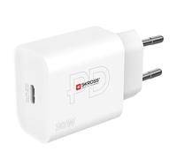 SKROSS - Power Charger EU - PC Cargador, Tableta, Smarthone con Carga rápida de 30W - Cargador con 1 USB C 30W Devictos con Enchufe de la UE - 100/240 V - Peso 55G
